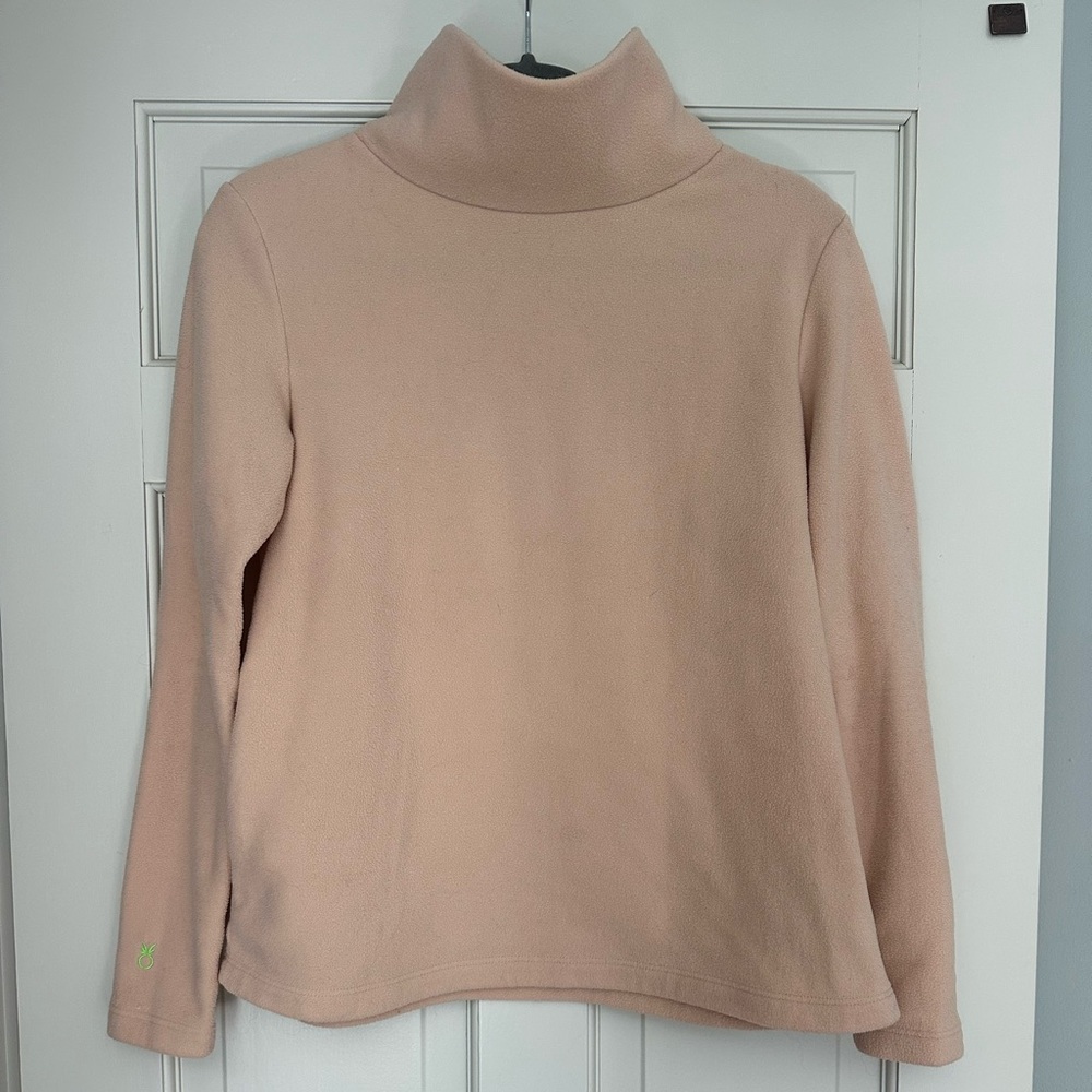 Dudley Stephens Cream Fleece Park Slope Turtleneck